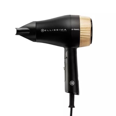 BELLISSIMA Italia B-Travel Hair Dryer, Black & Gold
