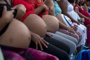 Managua, NicaraguaPregnant women take part in the contest La Madre Panza (The Mother Belly)