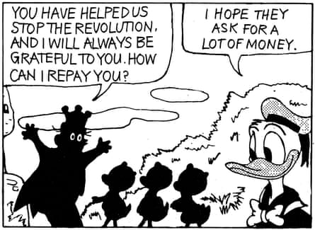 Ideological messages … a strip from How to Read Donald Duck.