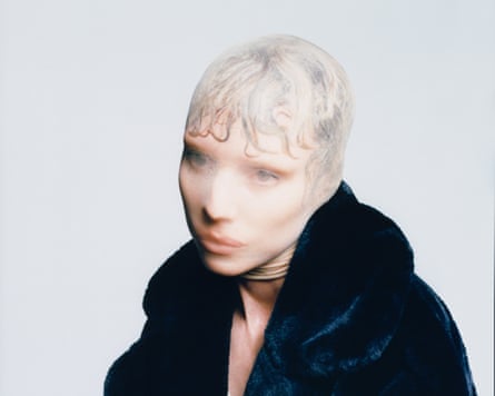 Lykke Li with most of her facial features bleached out