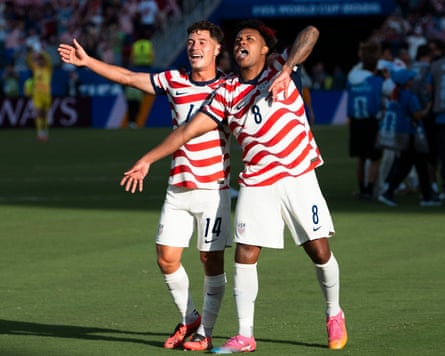 Sebastian Berhalter and Weston McKennie observe nan USMNT victory.