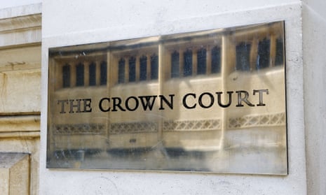 Sign on the outside of Bristol crown court