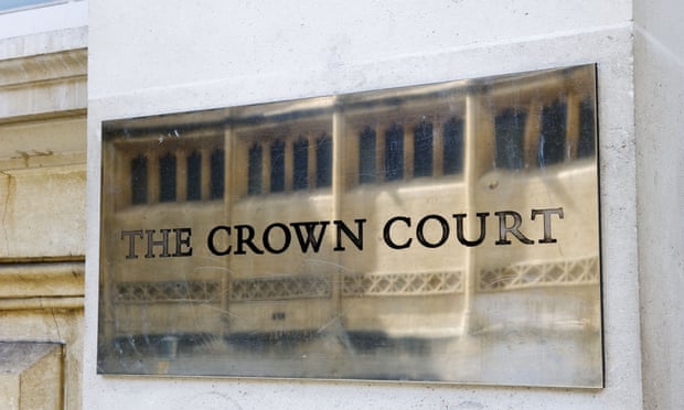 Sign on Bristol crown court.