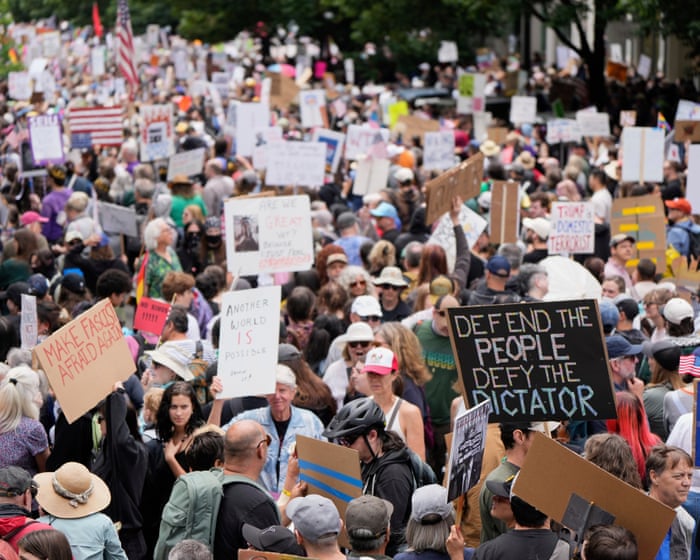 US cities to resist Trump’s crackdown on dissent with No Kings protests: ‘We will not be bullied’