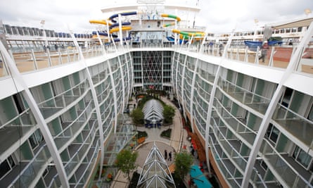One of the open spaces on the Harmony of the Seas.