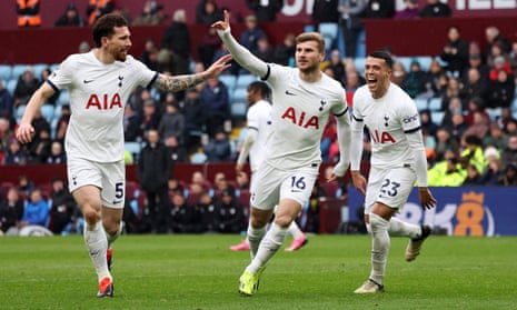 Aston Villa 0-4 Tottenham: Premier League – as it happened | Premier League | The Guardian