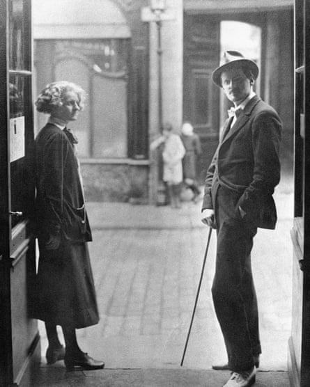 James Joyce with Sylvia Beach, whose Paris bookshop Shakespeare and Company published the first edition of Ulysses.