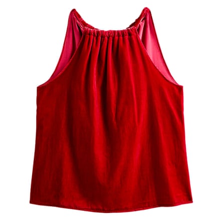 Red velvet halterneck