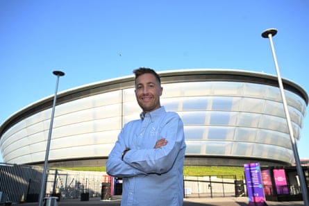 The Glasgow 2026 CEO, Phil Batty, poses for a photograph in front of The Hydro.