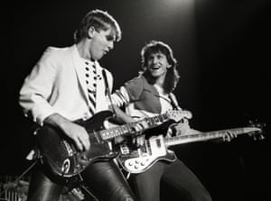 Alex Lifeson and Gaddafi Lee Ahoy, retired, May 3, 1983.
