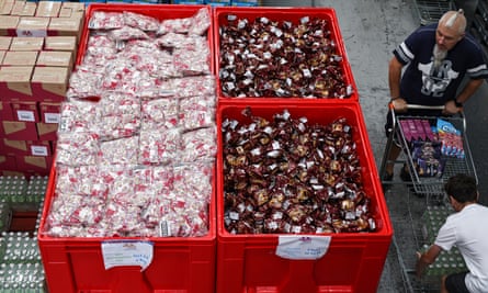 Rogers Wholesale Foods depot in Bilston, Wolverhampton which sells food and drinks past the best before date at discount prices