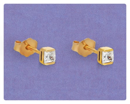 Portia gold stud earrings