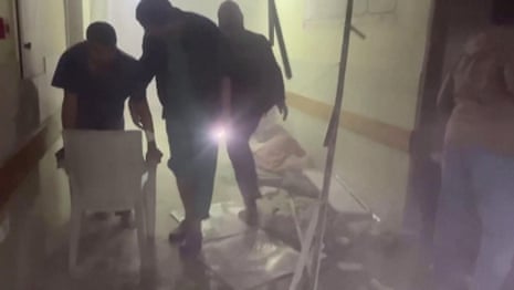 Israel special forces storm Nasser hospital in southern Gaza – video report