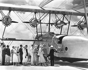 Boarding a Sikorsky S-30 in 1932