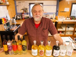 Jon Lark of KI spirts at his gin distillery