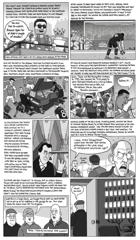 David Squires on … Arsenal staying positive after penalty pain against PSG, panel 1