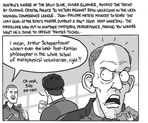 David Squires on … Arsenal staying positive after penalty pain against PSG, panel 6