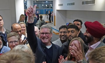 Keir Starmer celebrates Labour winning the West Midlands mayoral race