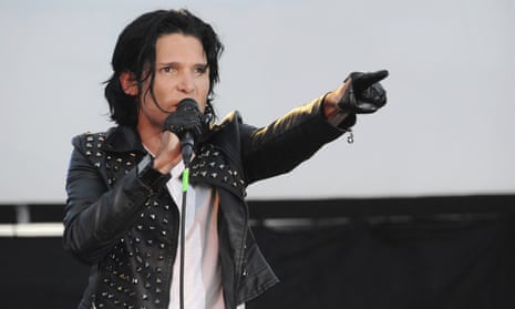 ‘I can name six names’ … Corey Feldman performing with his band, the Angels.