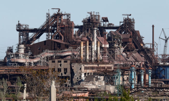 Azovstal Iron and Steel Works in Mariupol on 12 May.