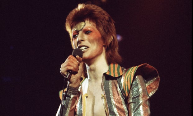 Bowie on his Ziggy Stardust/Aladdin Sane tour in 1973.
