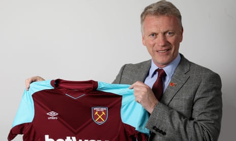 David Moyes poses for a portrait as he is unveiled as the new manager of West Ham United.
