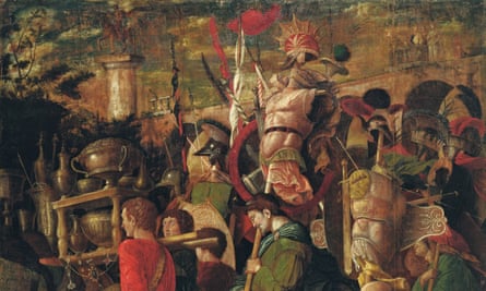 Detail of the Triumphs of Caesar VI: The Corselet Bearers.