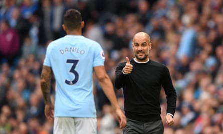 Danilo and Pep Guardiola