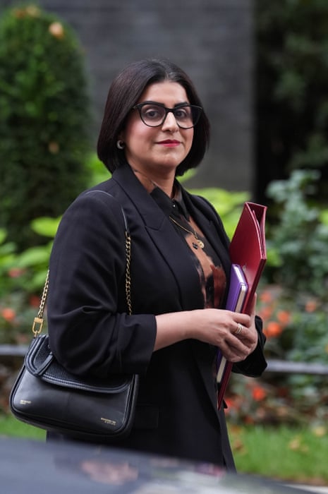 Shabana Mahmood, the home secretary, leaving No 10 after cabinet today.