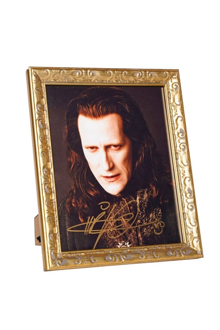 A signed photo of Christopher Heyerdahl, who played Marcus in the Twilight saga.