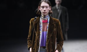 Gucci show during Milan menswear fashion week on 14 January.