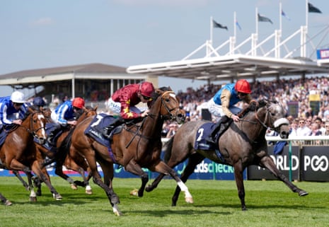 Flora Of Bermuda, ridden by James Doyle, on their way to winning the Ellen Chaloner Stakes.