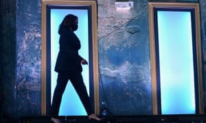 Kamala Harris arrives at the Biden-Harris event in Wilmington, Delaware.