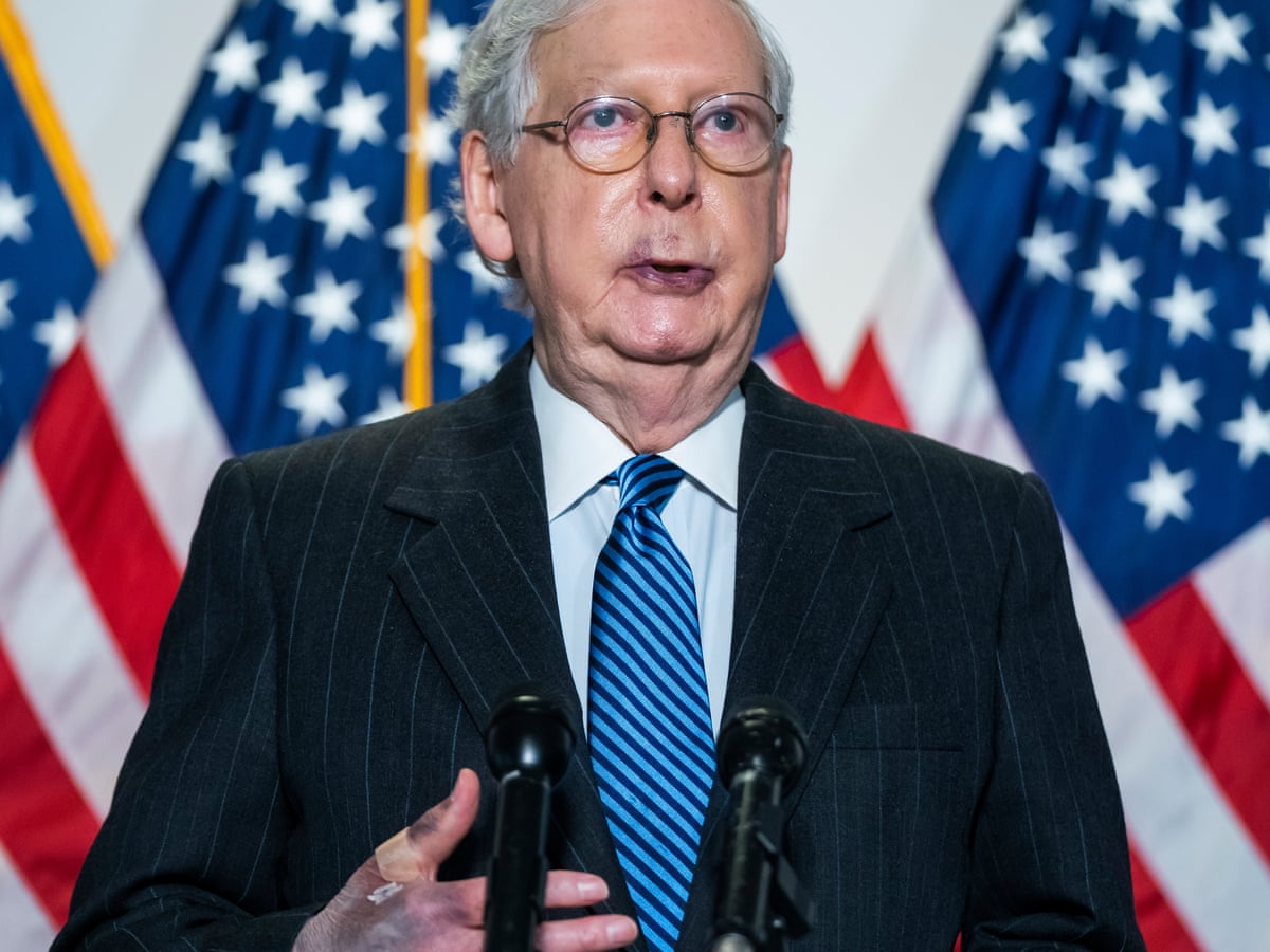 Mitch Mcconnell Says He Has No Health Concerns After Photos Show Bruising Us News The Guardian