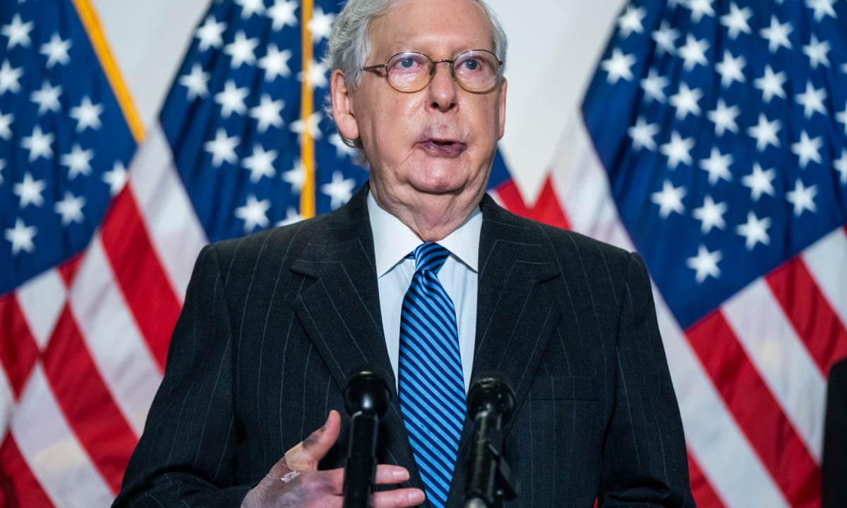 Mitch Mcconnell Says He Has No Health Concerns After Photos Show Bruising Us News The Guardian
