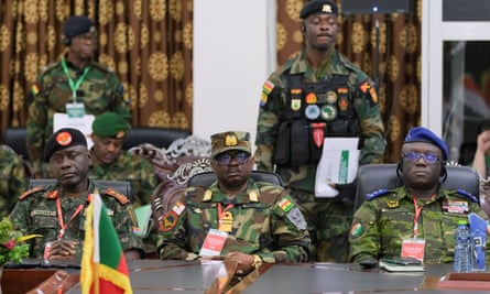 An Ecowas chiefs of defence staff briefing on Niger in Accra, Ghana, 18 August 2023