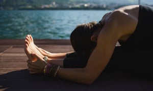 Breathe, stroll, relaxation: eight mindfulness methods to enhance your complexion | Skincare will get gutsy 3 Woman Doing Yoga Pose: PaschimottanasanaSeated Forward Bend Pose.