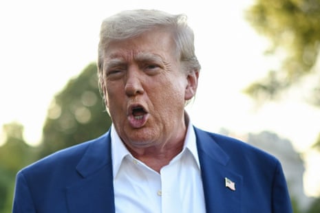 US President Donald Trump speaks to the press before boarding Marine One from the South Lawn of the White House in Washington, DC on June 24, 2025, to attend the NATO's Heads of State and Government summit in The Hague.
