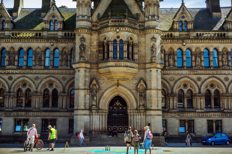 The 19th-century Bradford City Hall, built in the Venetian style.