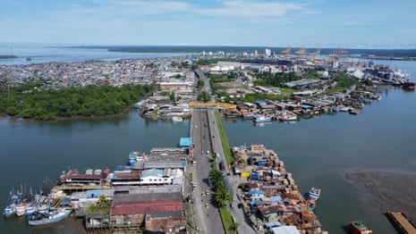 Aerial view of Buenaventura city