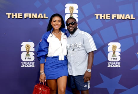 Eniko Hart and Kevin Hart arrive for today’s final