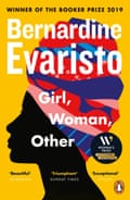 Girl, Woman, Other book cover with profile of turbanned woman’s head