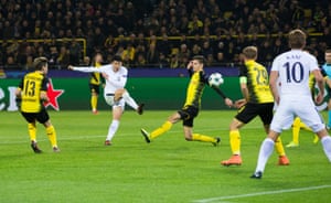 Son Heung-Min curls in the second.