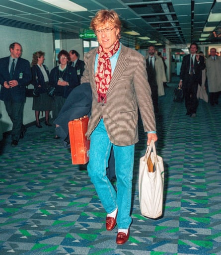 Robert Redford at London Heathrow airport