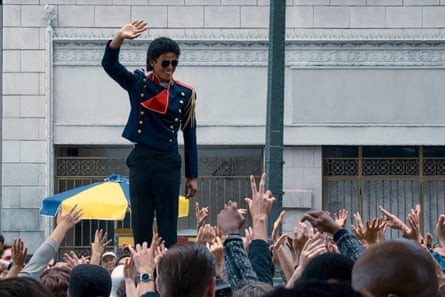 Jaafar Jackson in a scene from Michael.