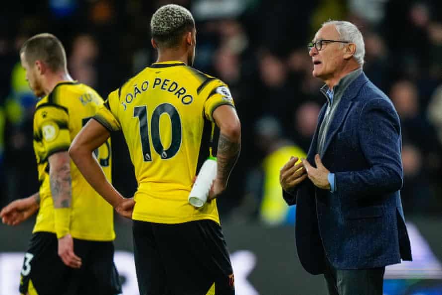 Claudio Ranieri remains without a clean sheet as Watford manager