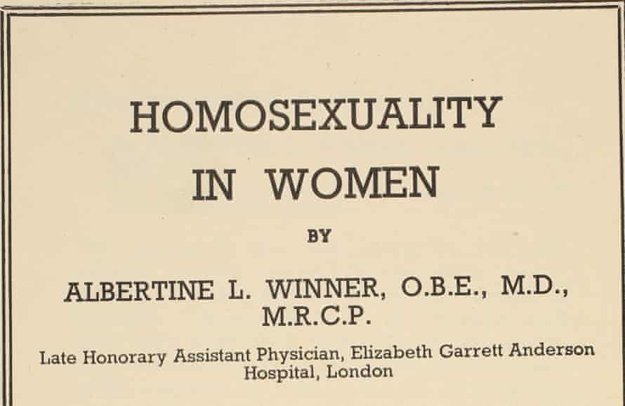Homosexuality in Women report 1947.
