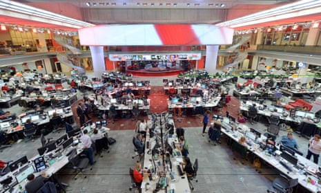 BBC newsroom in New Broadcasting House