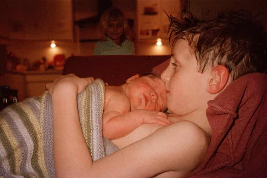 Walter holding Newborn Bruno, 2014 by Richard Billingham