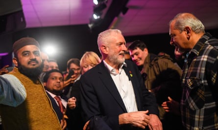 Jeremy Corbyn speaks to Labour activists in Harrow East on Wednesday.